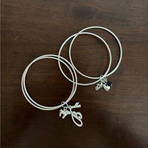 Nordstrom BP Twilight Saga - Bella Sterling Silver Charm Bangle Bracelet Set